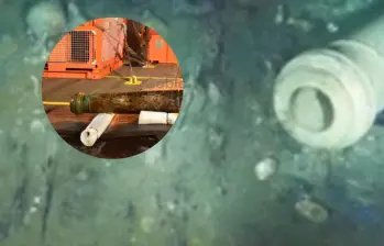 Colombia había realizado la primera exploración del galeón español San José, hundido hace más de tres siglos en el mar Caribe, a mediados de 2024. El Gobierno anunció que logró recuperar los primeros objetos arqueológicos este noviembre. FOTO: ICANH