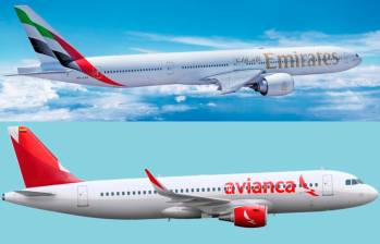 Emirates y Avianca competirán en la ruta Bogotá - Miami. FOTO CORTESÍA AVIANCA Y EMIRATES