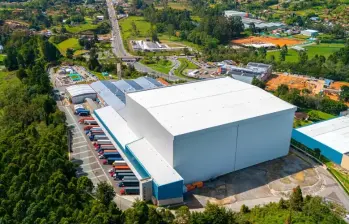Centro de distribución de Essity en el Oriente antioqueño. Foto: Cortesía