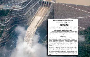 El embalse de Hidroituango tiene un volumen de 2.720 millones de metros cúbicos y una longitud de 78 kilómetros. La central funciona con un esquema a filo de agua. FOTO Juan Antonio Sánchez