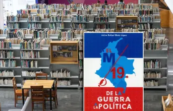 El libro El M-19, de la guerra a la política es objeto de un pulso judicial desde abril pasado, luego de que el alcalde Federico Gutérrez ordenara cancelar su presentación en la Biblioteca Pública Piloto. FOTO: Cortesía y El Colombiano