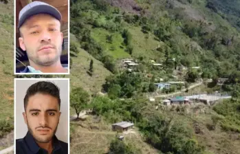 Jhon Edison Chalá Torrejano (arriba) alias Víctor Chalá, es el señalado de cometer el presunto asesinato del periodista Mateo Pérez Rueda (abajo) en la vereda Palmichal, una de las más peligrosas de Briceño, Antioquia. Foto: cortesía