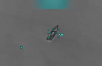 Estados Unidos desplegó en agosto buques y aviones de guerra en el Caribe al argumentar una lucha antinarcóticos. Este martes 14 de octubre se anunció un nuevo ataque contra una embarcación con 6 personas a bordo. FOTO: CAPTURA DE VIDEO