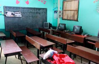 Las amenazas ponen en vilo la continuidad del calendario educativo en decenas de colegios. FOTO: EL COLOMBIANO