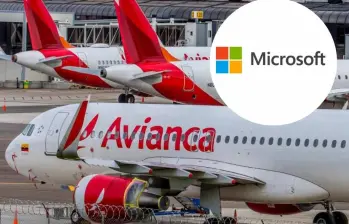 Avianca reporta fallas en notificaciones por caída de Microsoft Azure. FOTO: Manuel Saldarriaga y Getty.