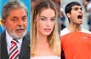 Luiz Inácio Lula da Silva, Margot Robbie y Carlos Alcaraz serán figuras influyentes el próximo año. FOTOS: COLPRENSA Y EFE