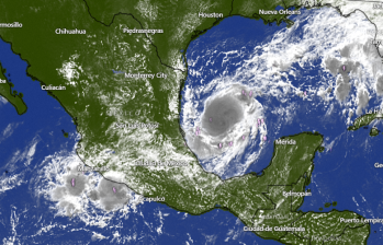 La tormenta tropical Milton se convirtió rápidamente en un huracán de categoría 4. FOTO: Imagen Satelital Windy