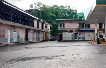 Así amaneció el municipio de Itsmina debido al paro armado del ELN. FOTO CORTESÍA SW