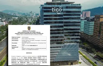 En su decisión, el Juzgado Quinto Administrativo Oral de Medellín consideró que en el acuerdo que autorizó la venta de Tigo - Une no se vulneraron derechos colectivos. FOTO: EL COLOMBIANO