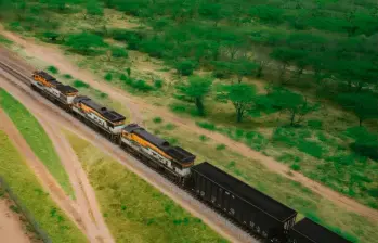 Los atentados contra la línea férrea de Cerrejón frenan las operaciones de la empresa en La Guajira. FOTO cortesía Cerrejón
