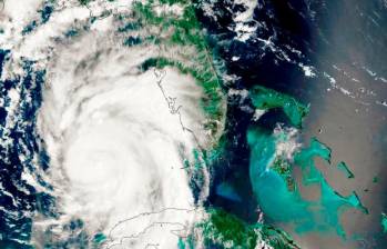 Imagen satelital del huracán Idalia, uno de los más fuertes de la temporada 2023. FOTO: Earth Observatory Nasa