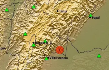 Según el reporte del Servicio Geológico Colombiano, el movimiento telúrico en Paratebueno, Cundinamarca, ocurrió a las 4:02 a. m de este miércoles 13 de agosto. FOTO: SGC