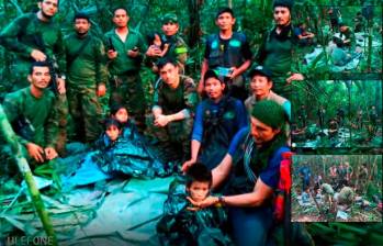 Gobierno creará fiducia para niños rescatados en la selva del Guaviare. Foto: Twitter de Gustavo Petro. 