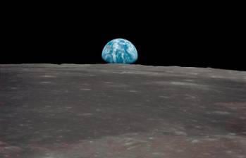 Vista de la Tierra desde la Luna gracias a la nave espacial Apolo 11. Foto: Cortesía de la NASA.