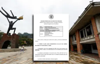 Auto emitido por el Juzgado Décimo Civil del Circuito de Oralidad de Medellín en el que se levantó suspensión sobre la Consiliatura de la Universidad de Medellín. FOTO: Manuel Saldarriaga y Cortesía