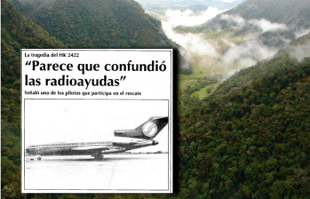 En 1983, así registró EL COLOMBIANO el accidente de un vuelo de SAM que se estrelló en Urrao. FOTOS: Archivo El Colombiano