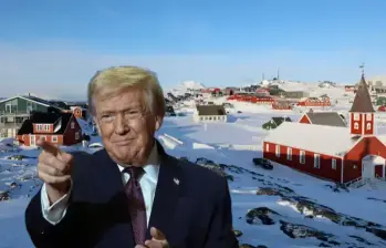 El presidente de Estados Unidos, Donald Trump, anunció nuevos aranceles a Europa. FOTO: XINHUA/GETTY