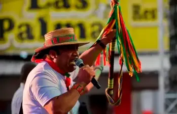 El nuevo ministro de la Igualdad, Alfredo Acosta, fue líder de la guardia indígena en el Cauca. FOTO CORTESÍA