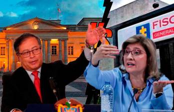 Gustavo Petro, presidente de Colombia para el periodo 2022 - 2026; y Martha Mancera, fiscal General encargada. FOTO: CORTESÍA PRESIDENCIA.