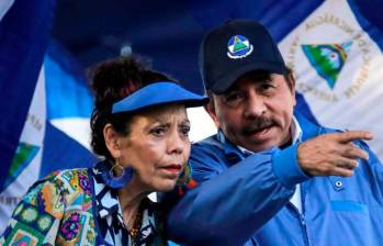 El presidente de Nicaragua, Daniel Ortega, ha estado en el poder desde 2007 y su esposa, Rosario Murillo, es la vicepresidenta. FOTO: AFP