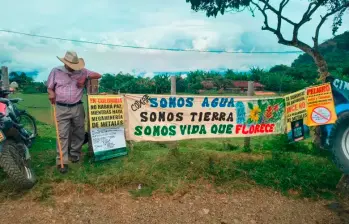 Los once imputados son campesinos residentes en la zona de impacto del proyecto minero Quebradona. FOTO: Cortesía Conexión Sur