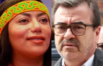 Previamente, Peralta, junto con Olmedo López y Sneyder Pinilla, fue señalada de haber direccionado un contrato de $2.125 millones relacionado con maquinaria amarilla para Riohacha (La Guajira). FOTO: COLPRENSA