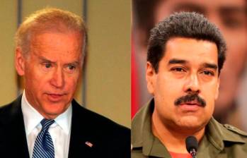 Joe Biden, presidente de Estados Unidos y Nicolás Maduro, presidente de Venezuela. FOTO GETTY Y COLPRENSA