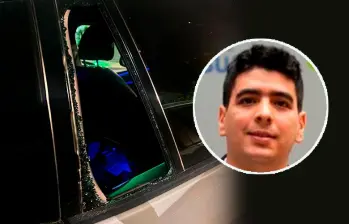 Los ladrones rompieron el vidrio del carro del profesor Edwin Torres y sacaron el computador. FOTOS: CORTESÍA