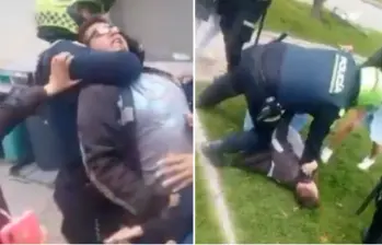 El ciudadano interpondrá una denuncia por “intento de homicidio” tras un incidente con la Policía en Bogotá. FOTO: Captura de video