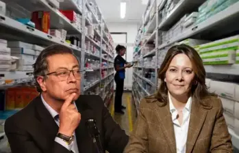 El presidente saliente Gustavo Petro se mostró inconforme con el nombramiento de Ana María Vesga como ministra de Salud. FOTOS: EL COLOMBIANO y Colprensa