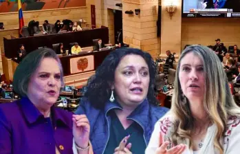 La iniciativa, liderada por las congresistas Angélica Lozano (Partido Verde), Paloma Valencia (Centro Democrático), Clara López (Pacto Histórico) y el representante a la Cámara Juan Sebastián Gómez (Nuevo Liberalismo). Fotos: Camilo Suárez y Colprensa