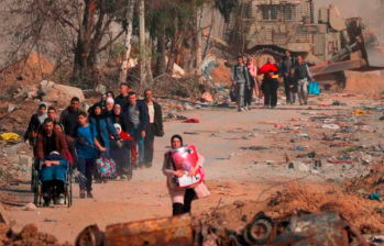 Países mediadores esperan respuestas a una propuesta de tregua en tres fases que presentaron a Israel y Hamás y así poder garantizar la entrega de ayuda humanitaria a la población en medio del conflicto. FOTO: AFP