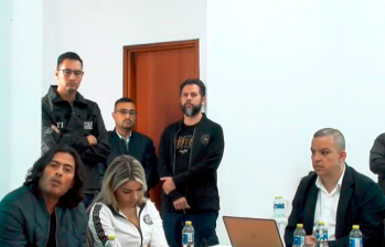 Nicolás Petro y Day Vásquez tendrán la audiencia de imputación de cargos este martes. FOTO: Captura de video audiencia legalización de captura