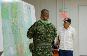 El presidente Gustavo Petro evaluaba la crisis en el Catatumbo que deja más de 11.000 desplazados. FOTO Presidencia