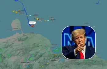 Se conocen imágenes de los aviones militares de Estados Unidos que sobrevolaron cerca de Venezuela. FOTOS: GETTY- Captura de pantalla 