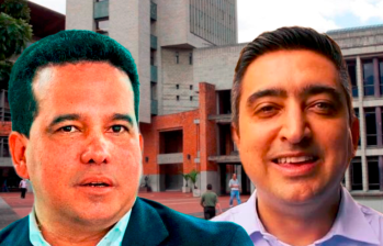 La unidad convocada busca enfrentar a Diego Torres (der.) el candidato del senador Carlos Andrés Trujillo. FOTO ARCHIVO EL COLOMBIANO