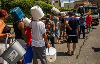EPM asegura que las reiteradas interrupciones responden a un necesario proceso de modernización del sistema de acueducto. FOTO: CAMILO SUÁREZ