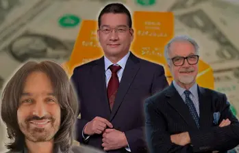 De izquierda a derecha: Vikram Sodhi, gerente y cofundador de Sun Valley Investments; Zou Laichang, presidente de la junta directiva de Zijin; y Neil Woodyer, presidente y director ejecutivo de Aris Mining. FOTO CORTESÍA