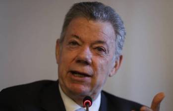Juan Manuel Santos se refiere también al Consejo de Seguridad de la ONU. Foto: Colprensa. 