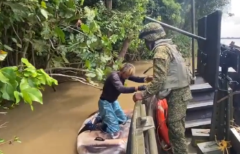 El rescatado manifestó que su destino era dirigirse hacia el Darién. FOTO: CAPTURA DE VIDEO