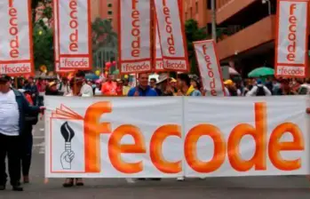 La Federación Colombiana de Educadores (Fecode) es el sindicato más grande de profesores del sector público del país. FOTO COLPRENSA