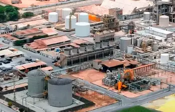 Planta de Monómeros Colombo Venezolanos en Barranquilla, empresa clave en la producción de fertilizantes en Colombia. FOTO CORTESÍA
