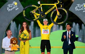 El ciclista esloveno Tadej Pogacar ha ganado tres veces el Tour de Francia. Terminó primero de la genera el 2020, 2021 y 2024. FOTO: GETTY