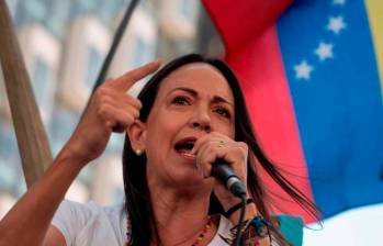 María Corina Machado, política conservadora de 57 años, permanece en la clandestinidad en Venezuela. FOTO AFP