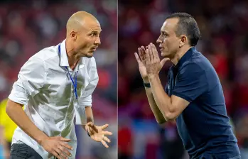 Los entrenadores antioqueños David González y Alejandro Restrepo son considerados como unos de los mejores representantes de la “nueva era” de técnicos en el país. Foto: Juan Antonio Sánchez