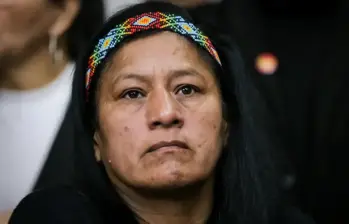 La candidata afirmó que sus declaraciones apuntaban a dirigentes que han gobernado el país. FOTO: Colprensa - Mariano Vimos