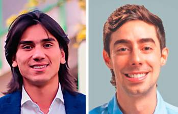 El exconcejal Albert Corredor y el exfuncionario de la Alcaldía de Medellín, Juan Carlos Upegui.
