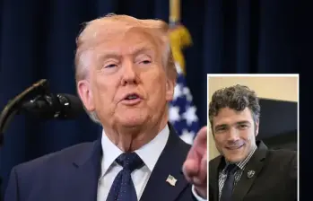 Trump tilda de “débil” a Joe Kent tras su renuncia y respalda guerra contra Irán. Foto: Getty / redes sociales