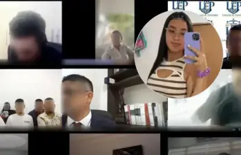 Prisión para los cinco señalados de participar en el crimen de María Camila Potosí. Foto: tomada de video
