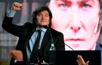 Javier Milei fue señalado por el diario Tehran Times tras sus declaraciones sobre Irán, que escalaron la tensión diplomática. FOTO: AFP. 